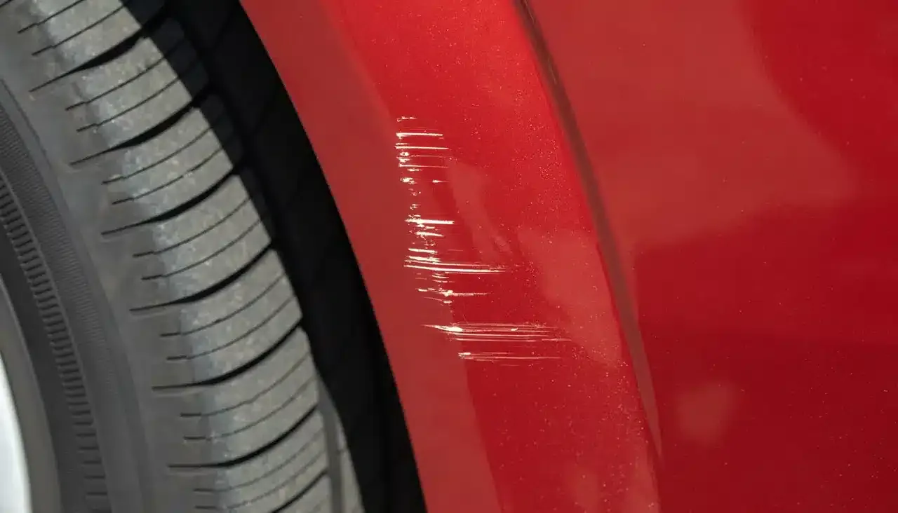 Paint damage example