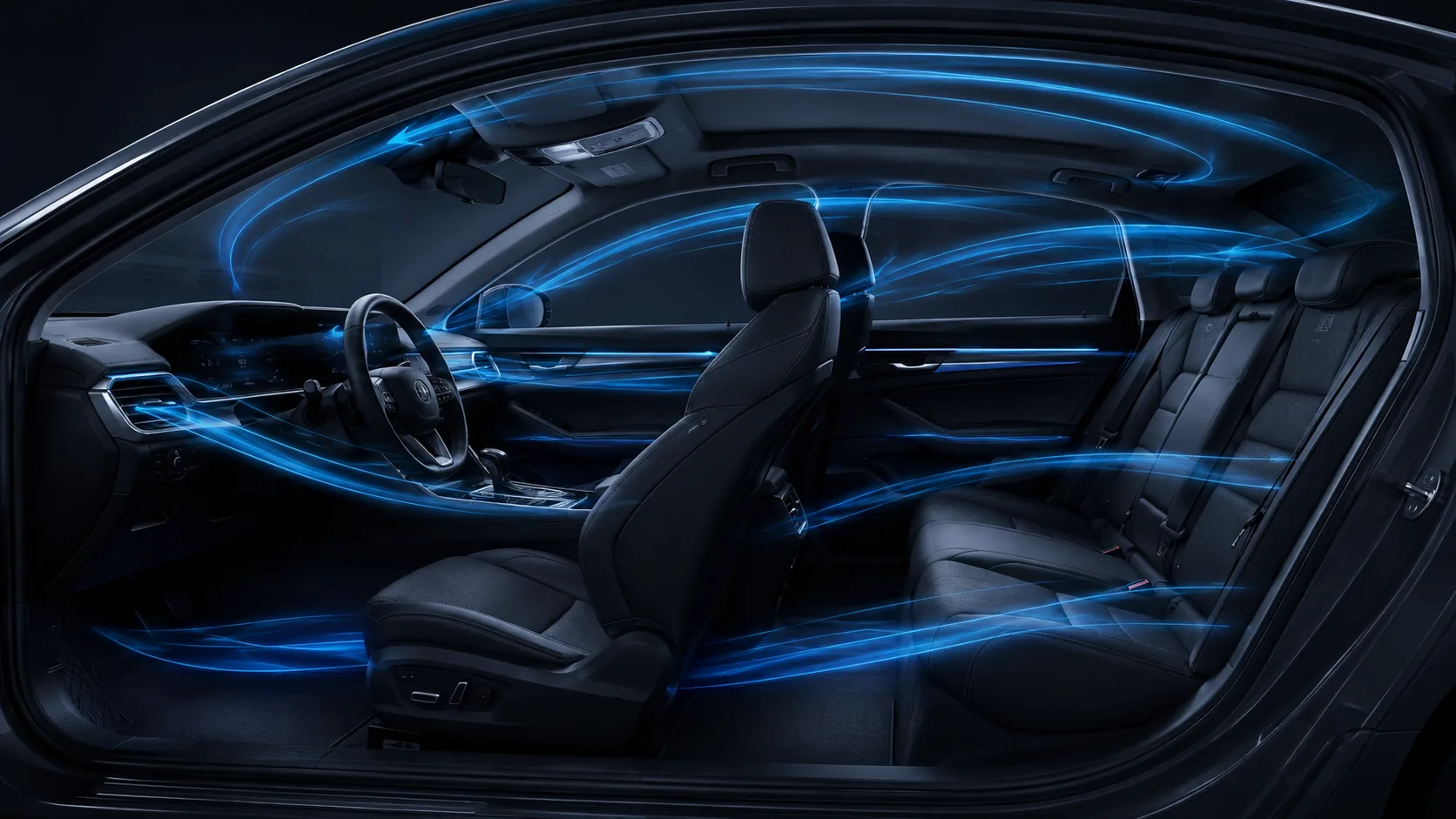 Car interior odor guide cover