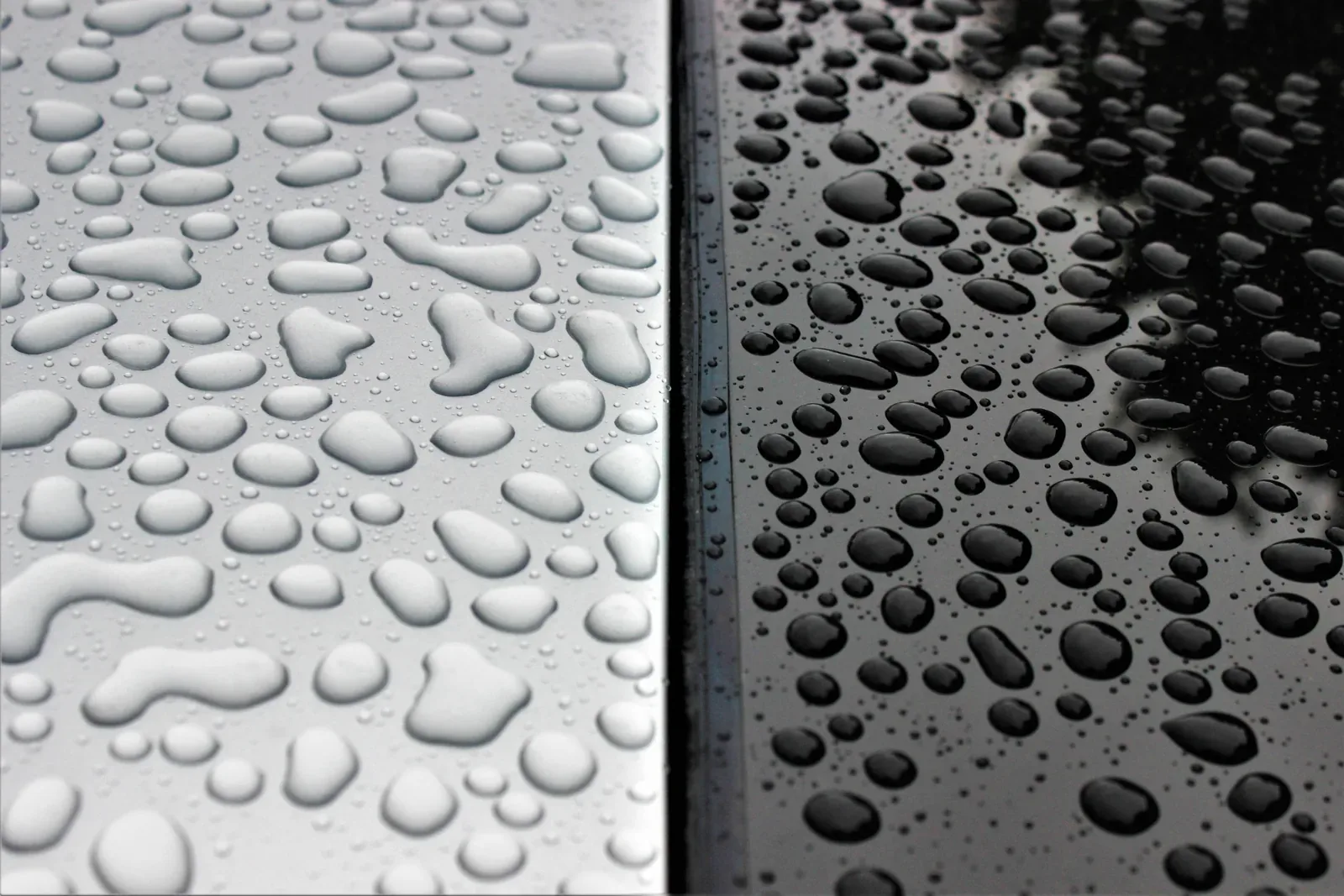 Water beading reference for ceramic coating guide