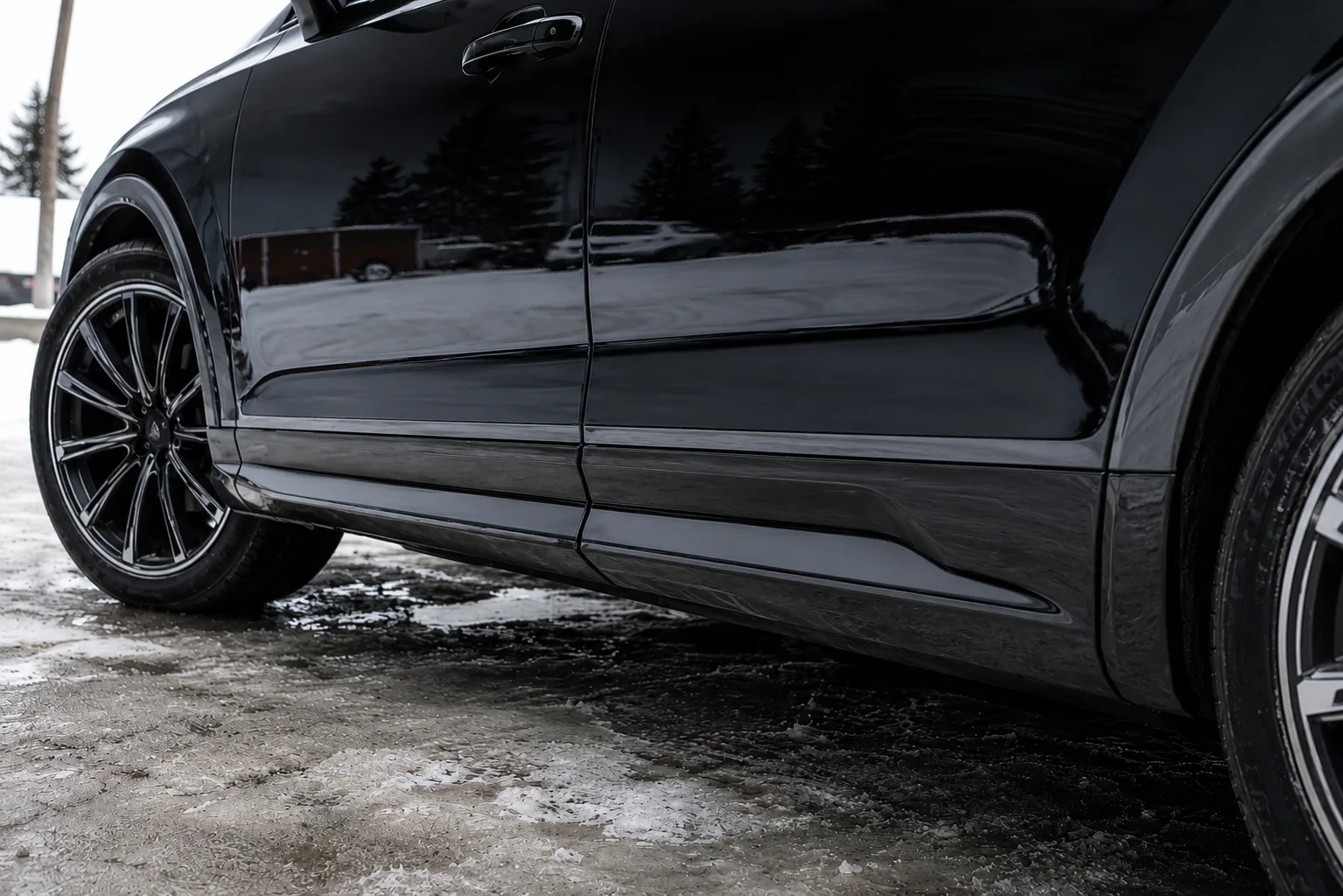 Lower panels of a vehicle