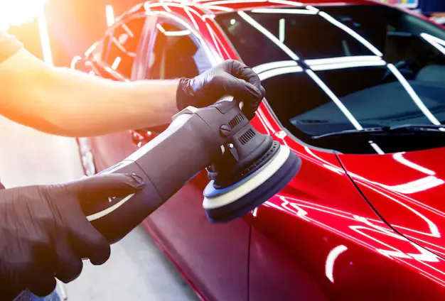 Car paint polishing