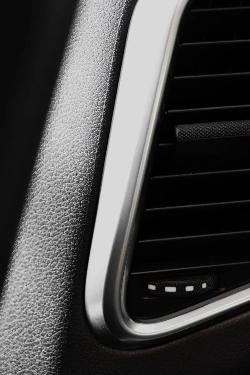 Interior detailing close-up