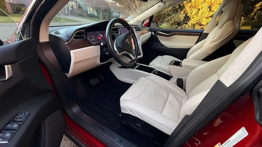 Professionally detailed vehicle interior