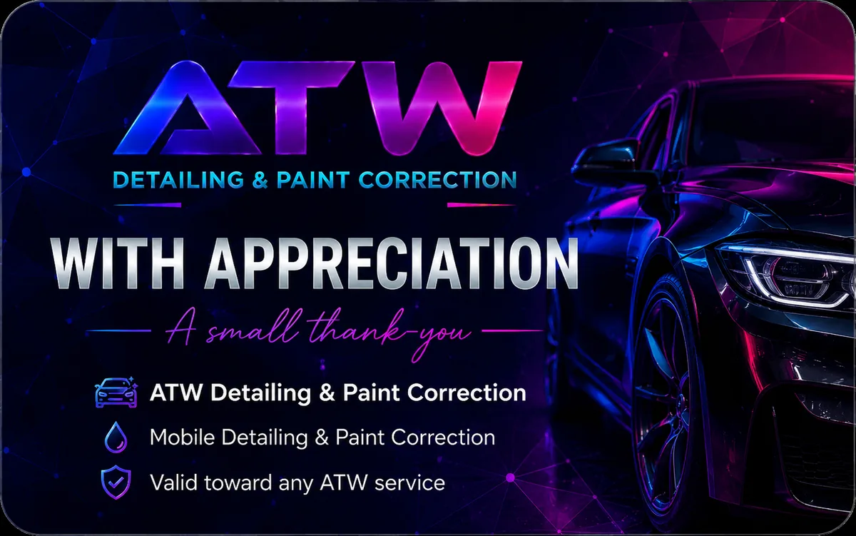 ATW Detailing With Appreciation gift card