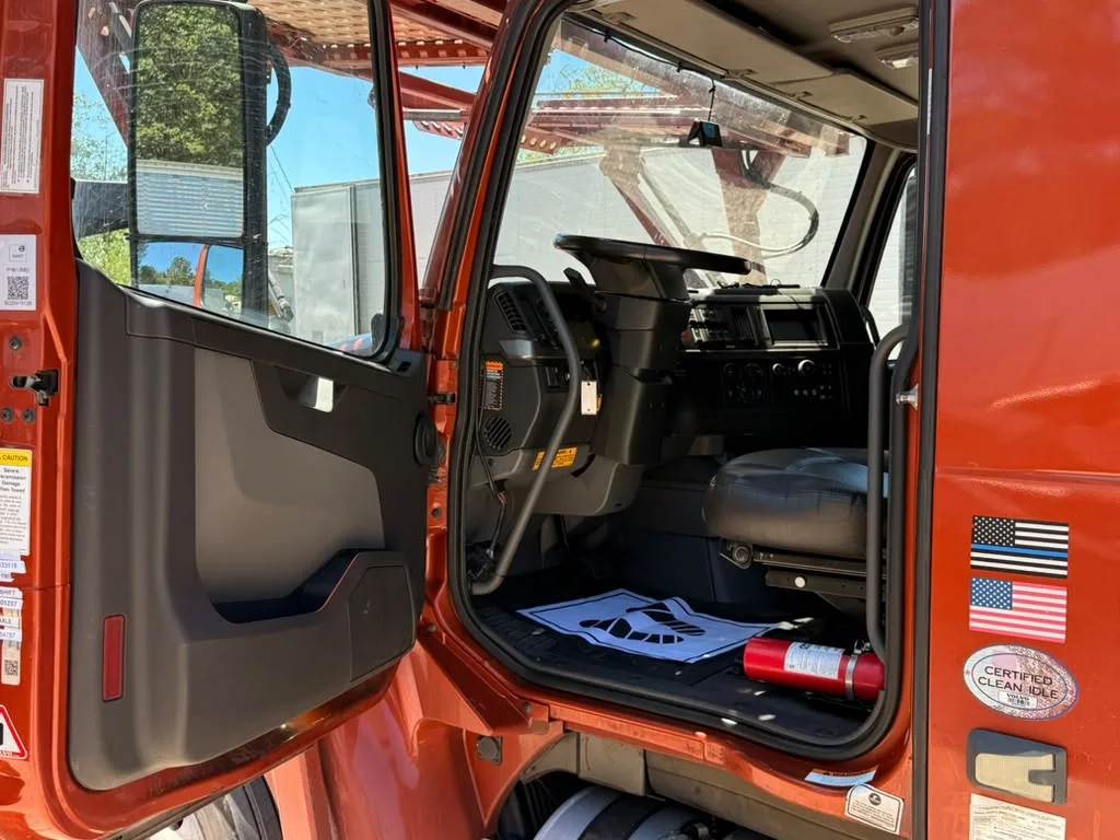 Work truck cab before detailing