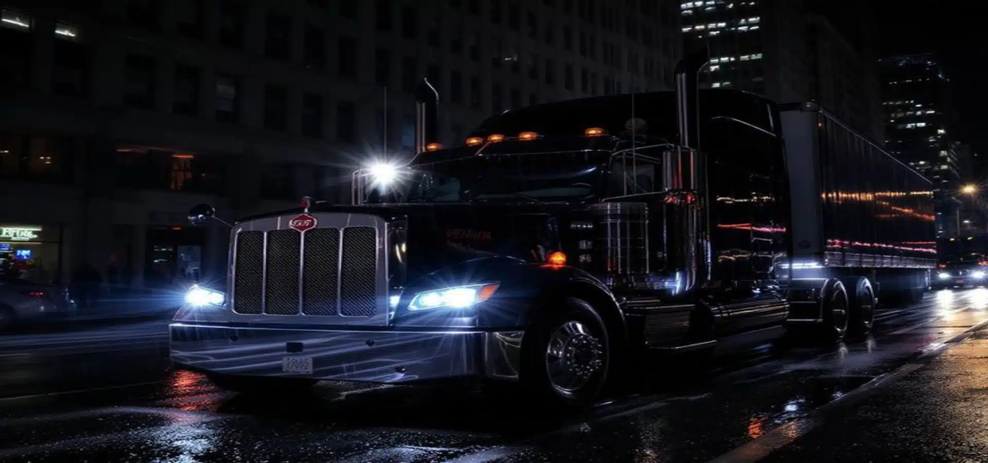 Peterbilt semi truck for mobile commercial vehicle detailing